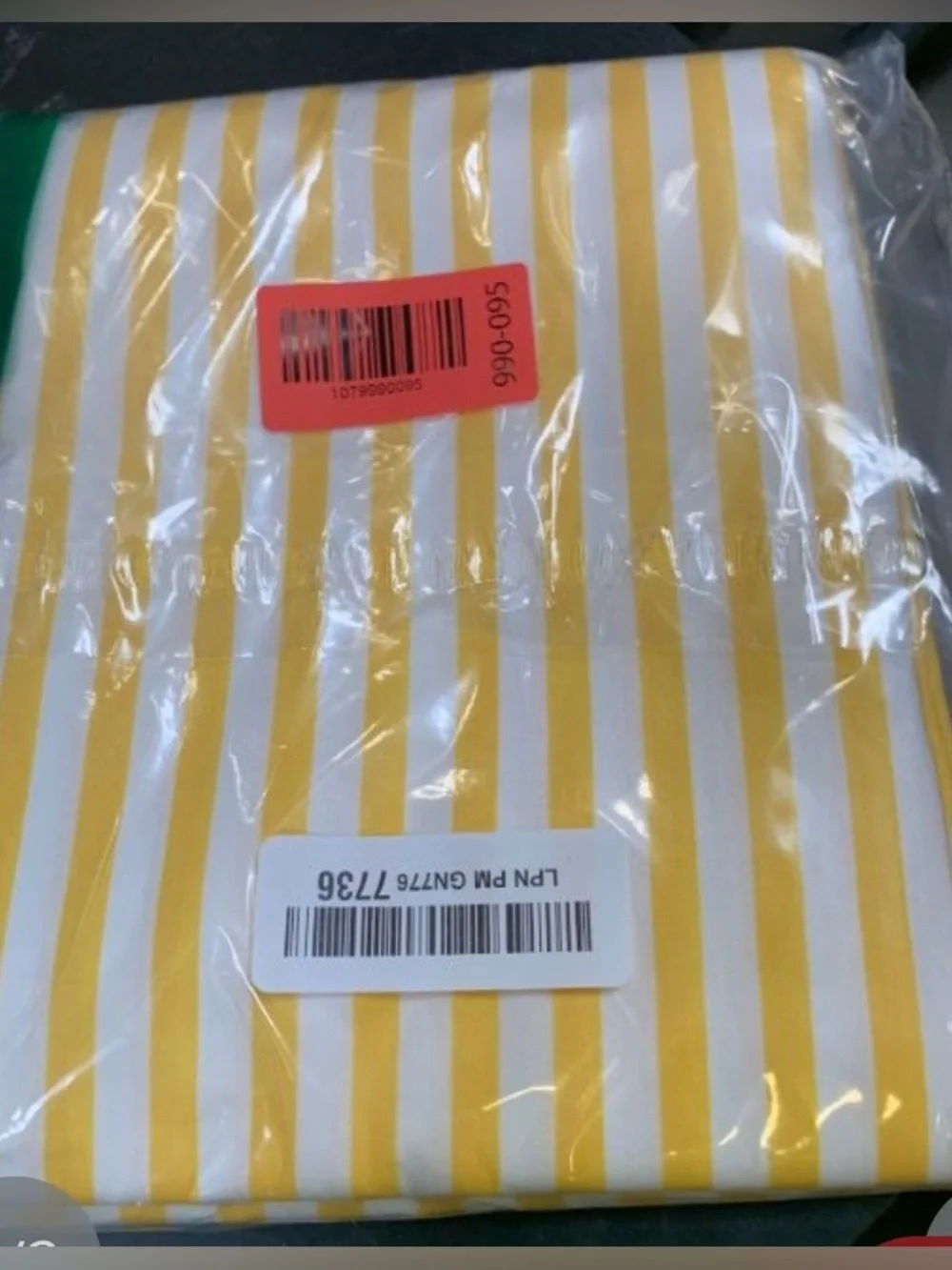 Striped Pillowcases 100% Natural Cotton (2-Pack) YELLOW & WHITE